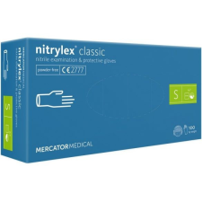 Nitrylex Classic púdermentes nitril kesztyű 100db M A100 kék RD30019003 védőkesztyű