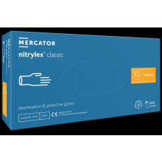  Nitrylex Classic púdermentes nitril kesztyű 100db XS A100 kék RD30019001
