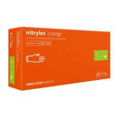  Nitrylex ORANGE púdermentes nitril kesztyű 100db S