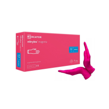 Nitrylex PF Púdermentes nitril kesztyű Magenta 100db L védőkesztyű