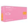  Nitrylex® pink púdermentes nitril vizsgáló kesztyű (rózsaszín) 100 db - L, Nitril, 100