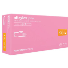 Nitrylex púdermentes nitril kesztyű XS 100db/doboz PINK védőkesztyű