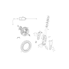 NIU KQI2 roller fék NIU Futómű és fék alkatrészek Fékalkatrészek egyéb motorkerékpár alkatrész