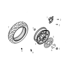 NIU Pro és Sport roller féktárcsa NIU Futómű és fék alkatrészek Féktárcsák egyéb motorkerékpár alkatrész