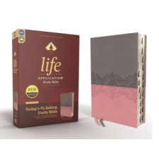  Niv, Life Application Study Bible, Third Edition, Leathersoft, Gray/Pink, Indexed, Red Letter Edition – Zondervan idegen nyelvű könyv