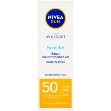 Nivea Sun napvédő krém Sensitive SPF50 50 ml naptej, napolaj