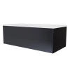 NIWELL Luxury BESCO Egyenes kád előlap - matt fekete 160x52