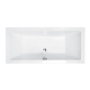 NIWELL Luxury BESCO QUADRO fényes fehér színű akril egyenes kád 175x80