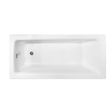 NIWELL Luxury BESCO TALIA fényes fehér színű akril egyenes kád 140x70 kád, zuhanykabin