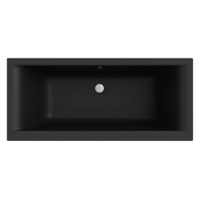 NIWELL Luxury NIWELL Petra lux slim matt fekete akril egyenes kád 170x80 kád, zuhanykabin