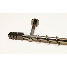 Nizza 1 rudas titán színű fém karnis szett - 19 mm - 300 cm karnis, függönyrúd