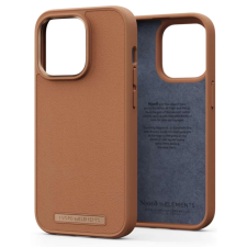 Njord Genuine bőr hátlaptok iPhone 14 Pro Max konyak barna tok és táska