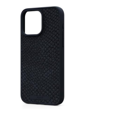 Njord iPhone 15 Pro Max Salmon Leather Magsafe Case Black tok és táska