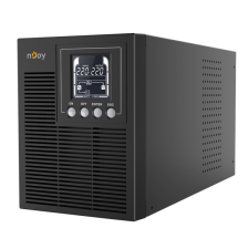 Njoy Szünetmentes 1000VA - Echo Pro 1000 (3 Schuko, RS-232, On-line, szinuszhullám, generátor támogatás, fekete) szünetmentes áramforrás