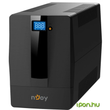 Njoy Szünetmentes + AVR Horus Plus 1000, 1000VA, 600W, Line-Interactice, LCD Touch display hosszabbító, elosztó