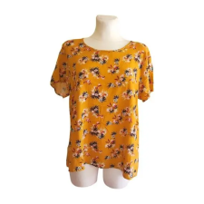  NKD sárga színű mintás női felső (méret: XL) blúz