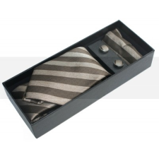  NM nyakkendő szett - Barna csíkos nyakkendő