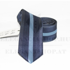  NM slim szövött nyakkendő - Kék csíkos nyakkendő