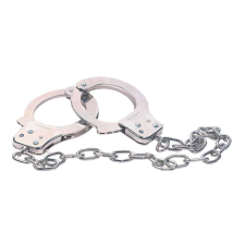 NMC Chrome Handcuffs Metal handcuffs w. key bilincs, kötöző
