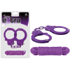 NMC SEX EXTRA - METAL CUFFS & LOVE ROPE PURPLE