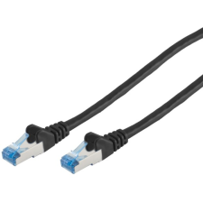 No-name Patchkabel CAT6a RJ45 S/FTP 2m Black (75712-S) kábel és adapter