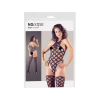 NO:XQSE - hullámos body és combfix szett - fekete (S-L)