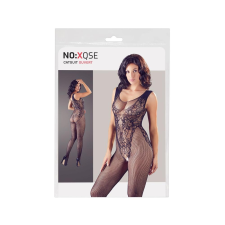 NO:XQSE - ujjatlan, nyitott necc overall-body - fekete (S-L) body