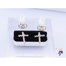  Noa antiallergén bedugós kereszt fülbevaló-rodium fülbevaló