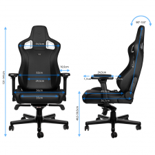 Noblechairs - EPIC - Hybrid Bőr - Black Edition - NBL-PU-BLA-004 forgószék