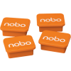 NOBO Mágnes fehértáblához, 4db, narancs (1905327)