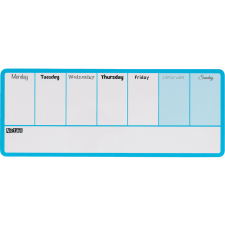 NOBO Mini mágneses heti tervezőtábla, 140x360mm, kék (1904047) mágnestábla