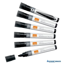 NOBO Táblamarker, folyékonytintás, vágott hegyű, 4 mm, NOBO, fekete filctoll, marker