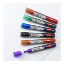 NOBO Táblamarker készlet, 1-3 mm, folyékonytintás, NOBO, 6 különböző szín (VN1419) filctoll, marker