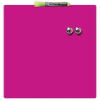 NOBO Üzenőtábla, mágneses, írható, rózsaszín, 36x36 cm, NOBO/REXEL
