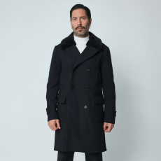  Nocturne Fekete Szövetkabát - Méret: S