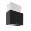 Nodor NorBreeze CUBE GLASS ECO 70 BK +3 ÉV Garanciával*, Fali páraelszívó LED világítás 1 db motor, 1200 m3/h, 50-67 dB zajszint, 70 cm széles, A Energiaosztály