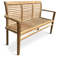 Noela TEXIM rakásolható kerti pad STUCKING/NEW, teak 150cm kerti bútor
