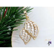  Noelin antiallergén bőrbarát leveles medál -18K medál