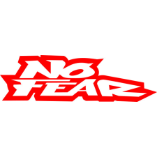 NoFear matrica,30cmx9cm,piros autó dekoráció