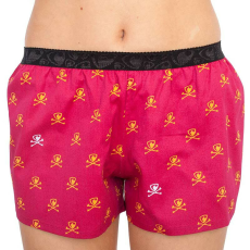  Női bő szárú boxeralsók Represent small bones burgundi (R0W-BOX-0704) L
