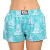  női bő szárú boxeralsók Styx art klasszikus gumipánt jégkockák (K1657) M