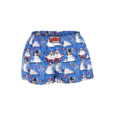  női bő szárú boxeralsók Styx art klasszikus gumipánt karácsonyi hóemberek (K1751) L