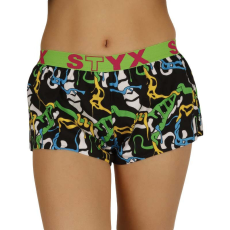  Női bő szárú boxeralsók Styx art sportos gumipánt készült dzsungel (T956) XL