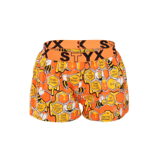 Női bő szárú boxeralsók Styx art sportos gumipánt méhek (T1654) L női alsó