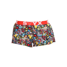  Női bő szárú boxeralsók Styx művészet sportos gumipánt vázlat (T1254) L