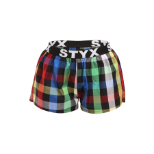 Női bő szárú boxeralsók Styx sportos gumipánt többszínű (T1012) S női alsó