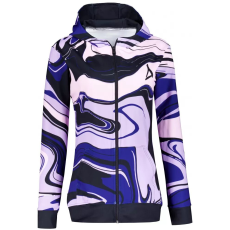  Női funkcionális pulóver a zip prémiumon ALTISPORT VOJ/ALW099MI02 FEKETE -VIOLET méret: L