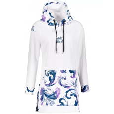  Női funkcionális pulóver prémium ALTISPORT VOJ/ALW065MI03 FEHÉR/LILA méret: XXXL