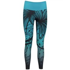  Női hosszú, prémium funkcionális leggings ALTISPORT VOJ/ALW045LEG01 SMARAGD/FEKETE méret: XXL