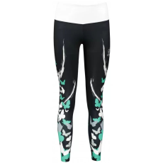  Női hosszú prémium leggings ALTISPORT VOJ/ALW022LEG01 FEKETE/TÜRKIZ méret: M